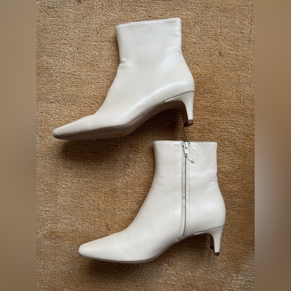 NWOT STAUD WALLY ANKLE BOOT CREAM - Picture 6 of 13